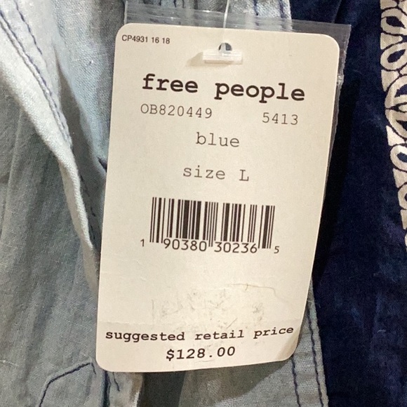 Free People Bandana Bandit button down shirt - Picture 9 of 9